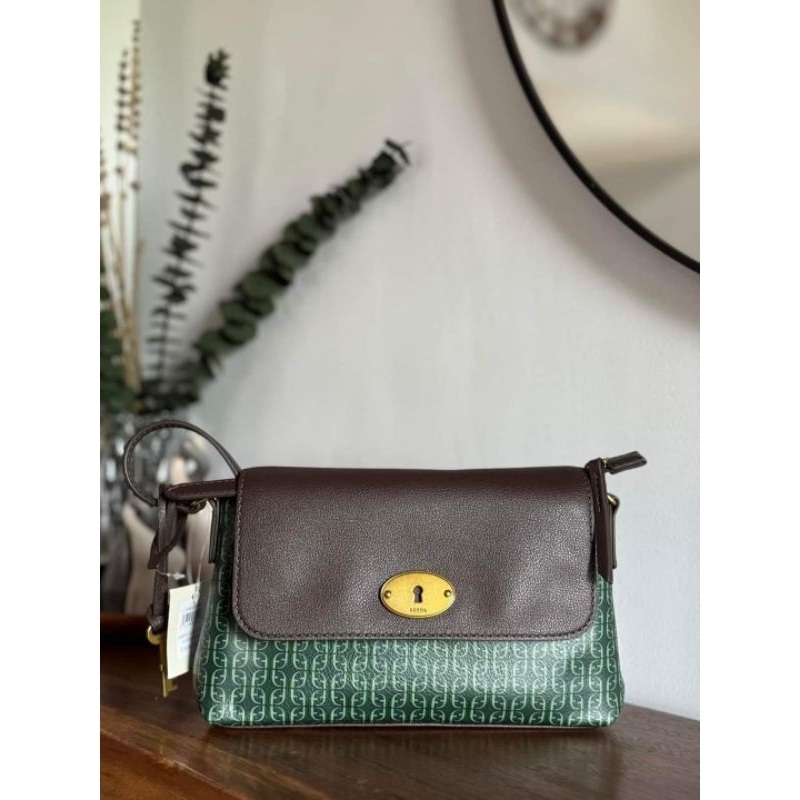 Fossil green messenger bag original Shopee Philippines