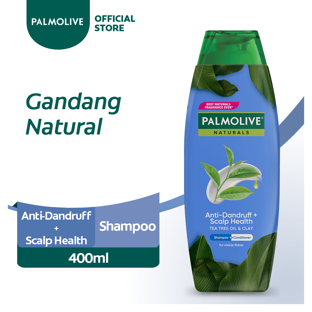 Palmolive Naturals Anti Dandruff Scalp Health Shampoo With Tea Tree Oil And Clay 400ml 1641