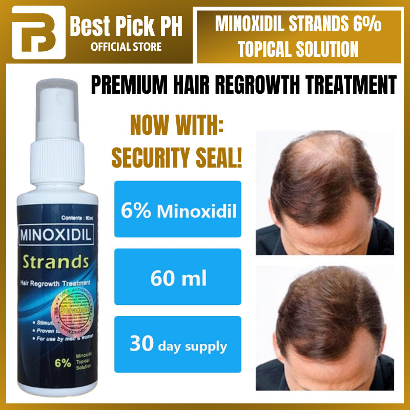 Minoxidil Strands 6% Minoxidil Topical Solution Hair Grower beard ...