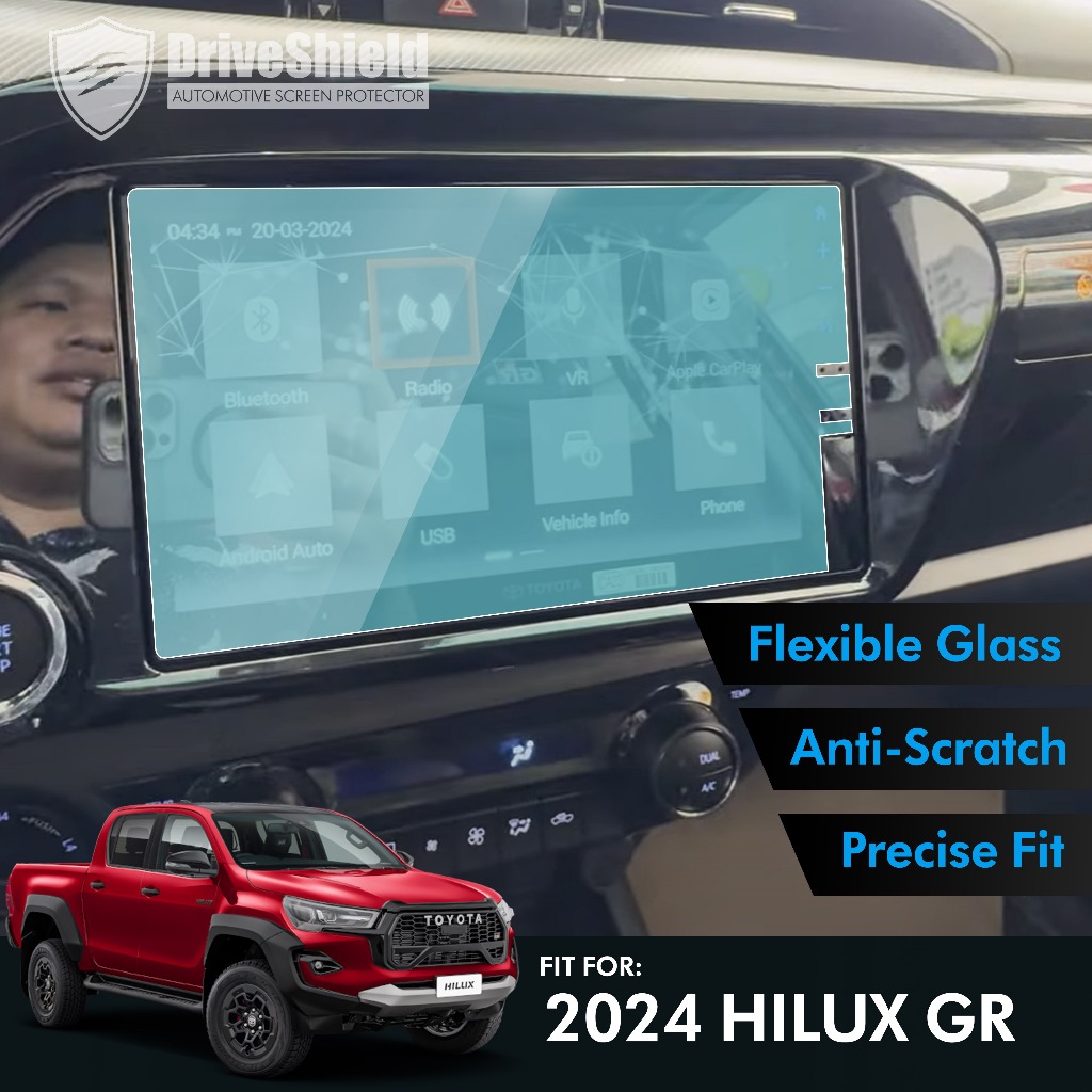 Flexible Glass Screen Protector for Toyota Hilux GR 2024 Head Unit ...