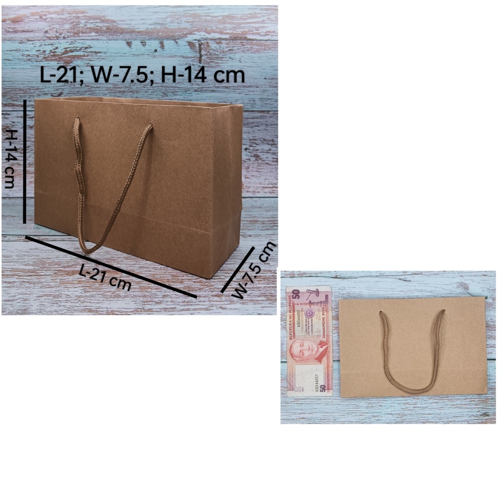 EFS EcofriendlyStuffs L=21 W=7.5 H=14 cm 210 GSM Premium Quality BROWN