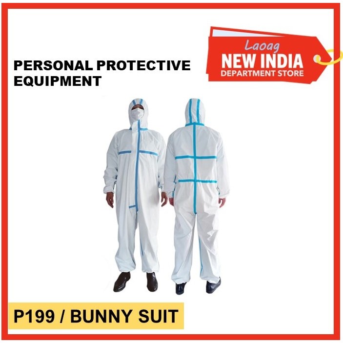 PERSONAL PROTECTIVE EQUIPMENT- (BUNNY SUIT & ISOLATION GOWN) | Shopee ...