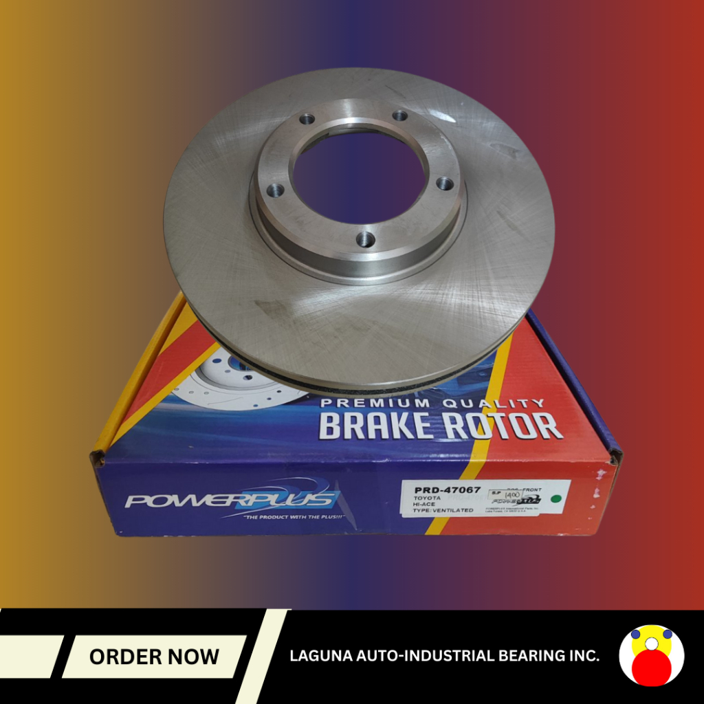 POWERPLUS Brake Rotor Disc PRD-47067 255MM FRONT for TOYOTA HI-ACE , HI ...