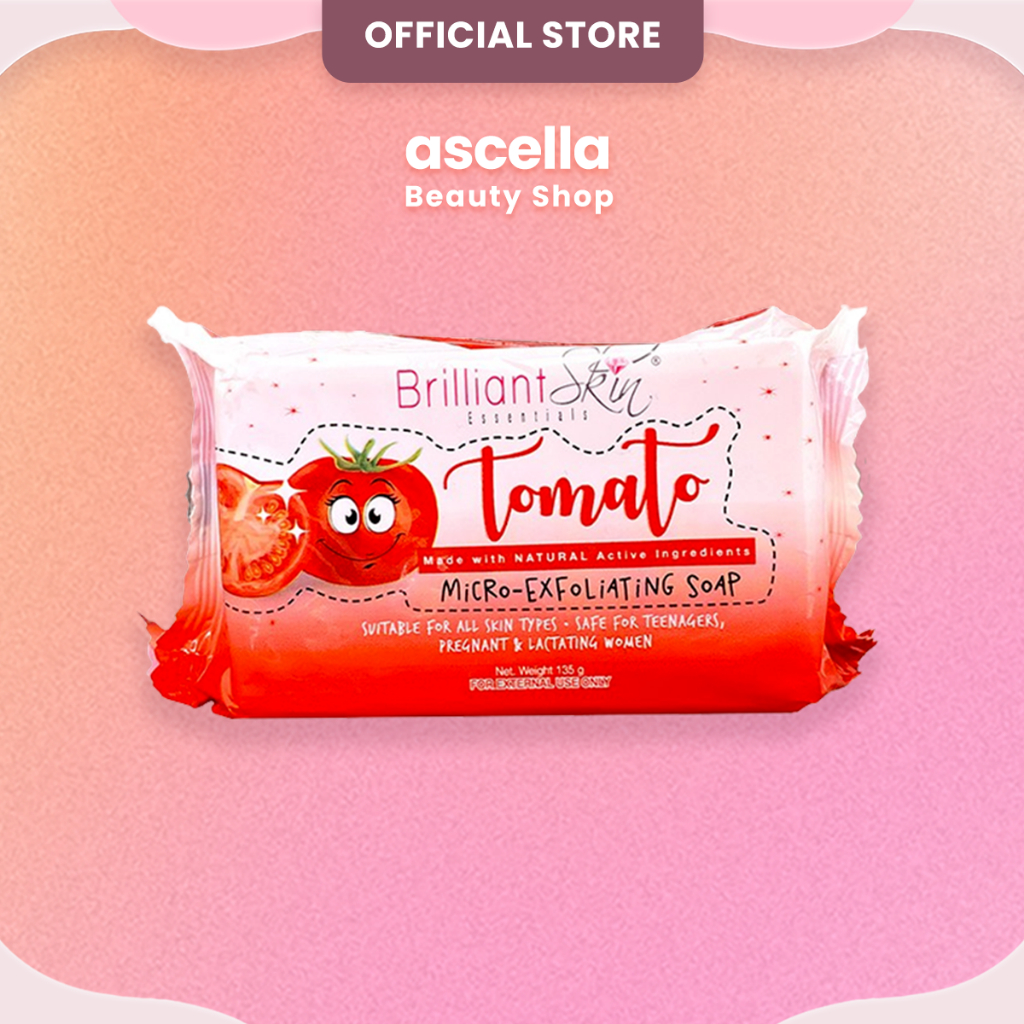 Brilliant Skin Tomato Micro-Exfoliating Soap 135g Sensitive All Natural ...