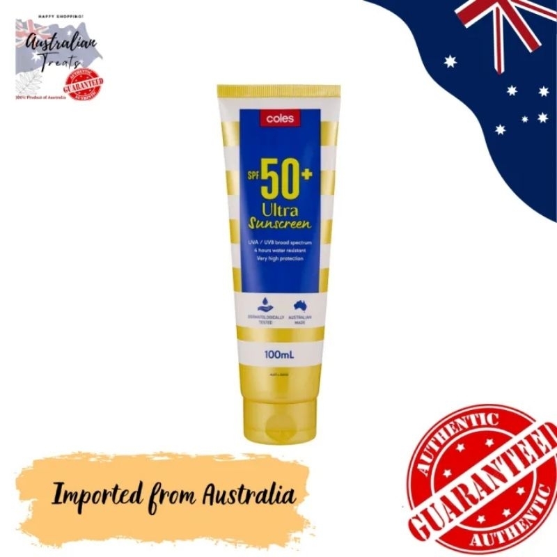 Coles SPF 50+ Sunscreen Ultra Tube 100mL Shopee Philippines