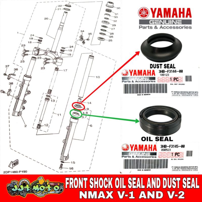 Dust Seal Replacement AHL Front Fork Shock Oil Seal & Dust Seal