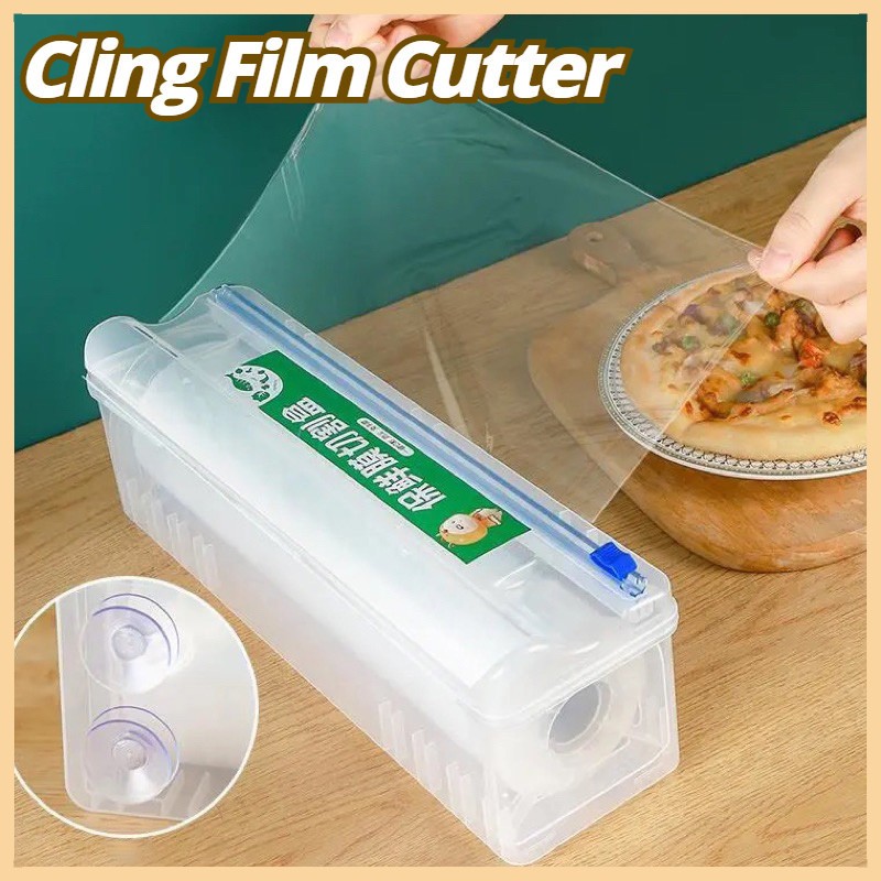 Food Cling Film Cutting Box Wrap Dispenser Aluminum Foil Slider Cutter ...