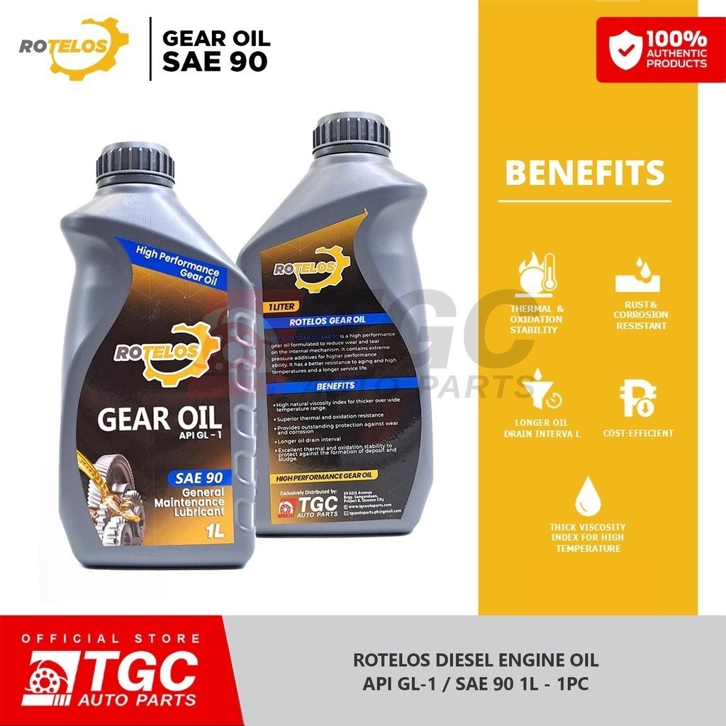 Rotelos Gear Oil APL G-1 SAE 90 1L - 1PC | Shopee Philippines