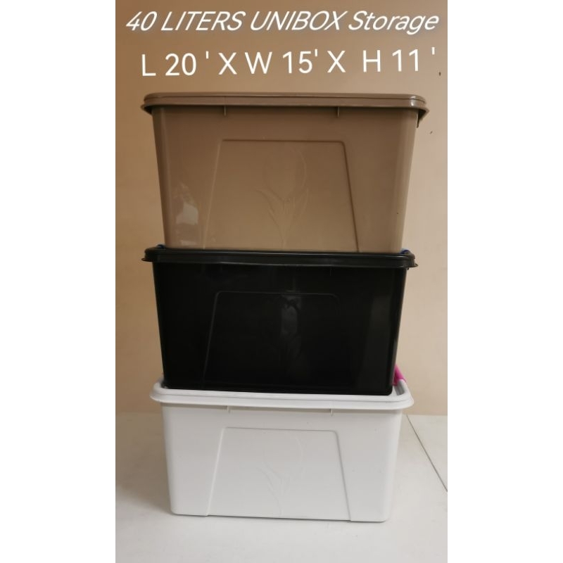TRANSPARENT BOX - 40 LITERS / TRANSPARENT STORAGE BOX /TRANSPARENT ...