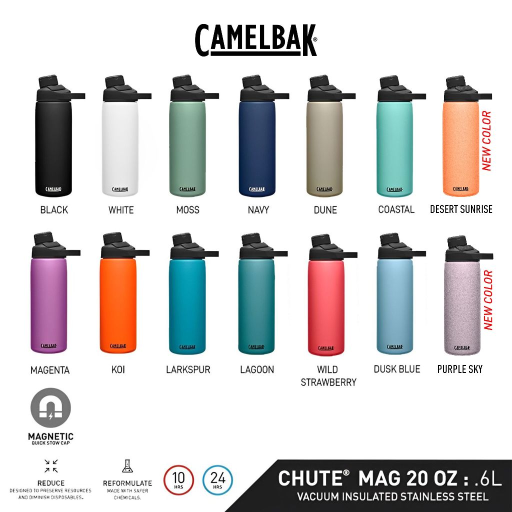 CamelBak Chute Mag 20oz Vacuum Insulated Stainless Drinking Water Bottle
