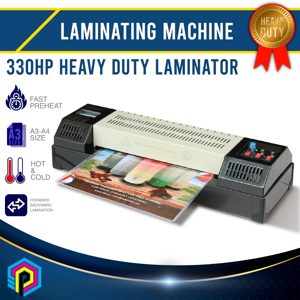 OFFICOM Laminating Machine A3 Size 330HP Heavy Duty Laminator With ...