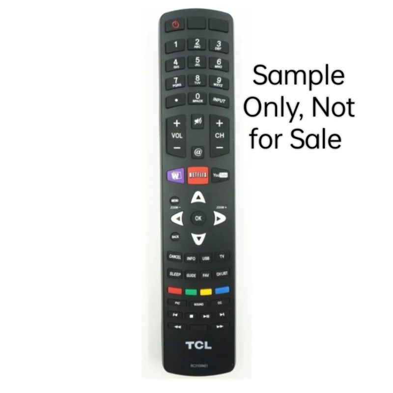 TCL Remote (Replacement for TCL Smart TV Remote) | Shopee Philippines