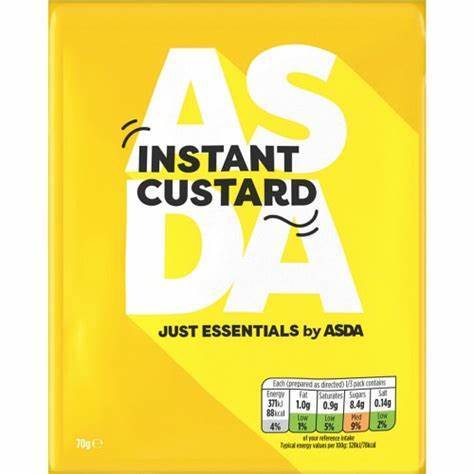 ASDA Instant Custard 70g. Quick and creamy custard, perfect for ...