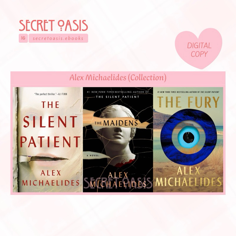 Alex Michaelides The Silent Patient, The Maidens, The Fury Shopee Philippines