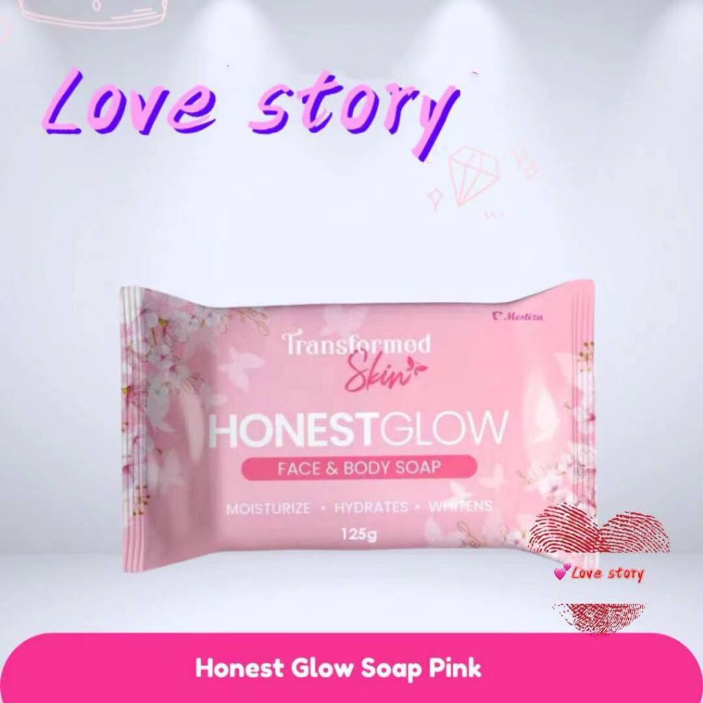 (1pc Or 2pcs) Honest Glow Pink Glass Skin Soap for glass glowing skin ...