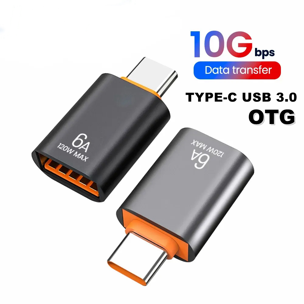 6A USB Type C OTG 10Gbps high-speed transmission Type C to USB 3.0 120W ...