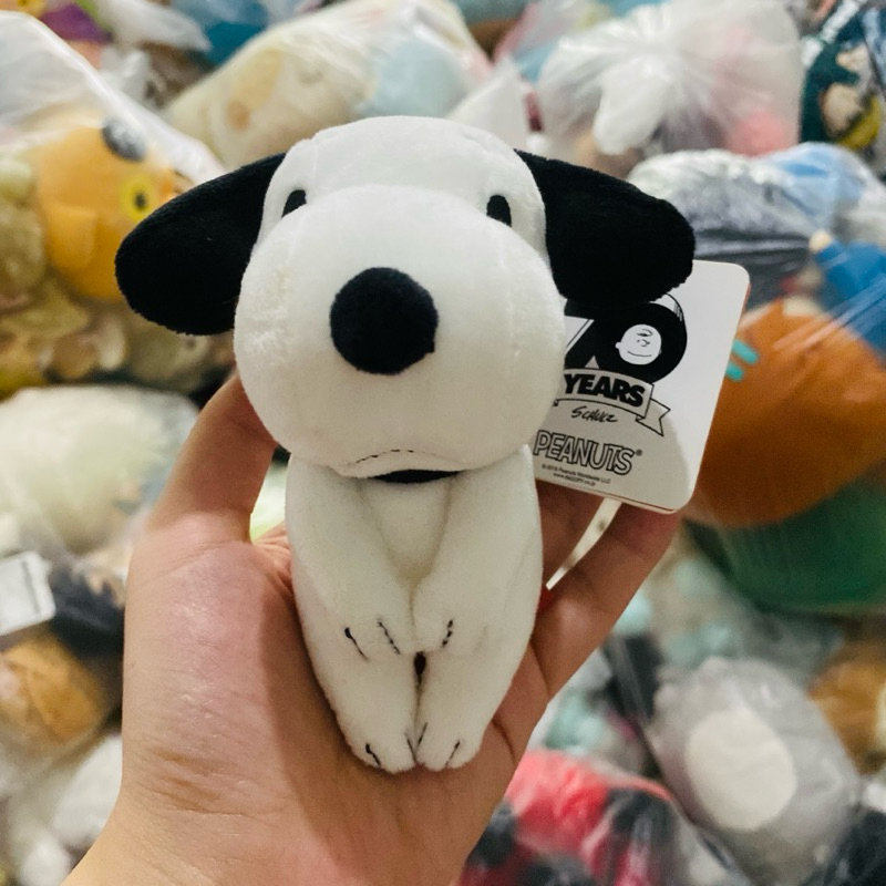 Snoopy Peanuts 70th Anniversary small plush with tag | Shopee Philippines