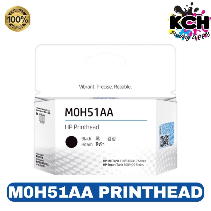 GENUINE HP M0H50AA Tri-color Replacement GT PRINTHEAD and HP MOH51AA ...