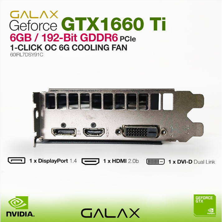 6g Oc Gtx 1660 Ti Ports Hdmi Gtx 1660 Ti Displayport ZOTAC GeForce