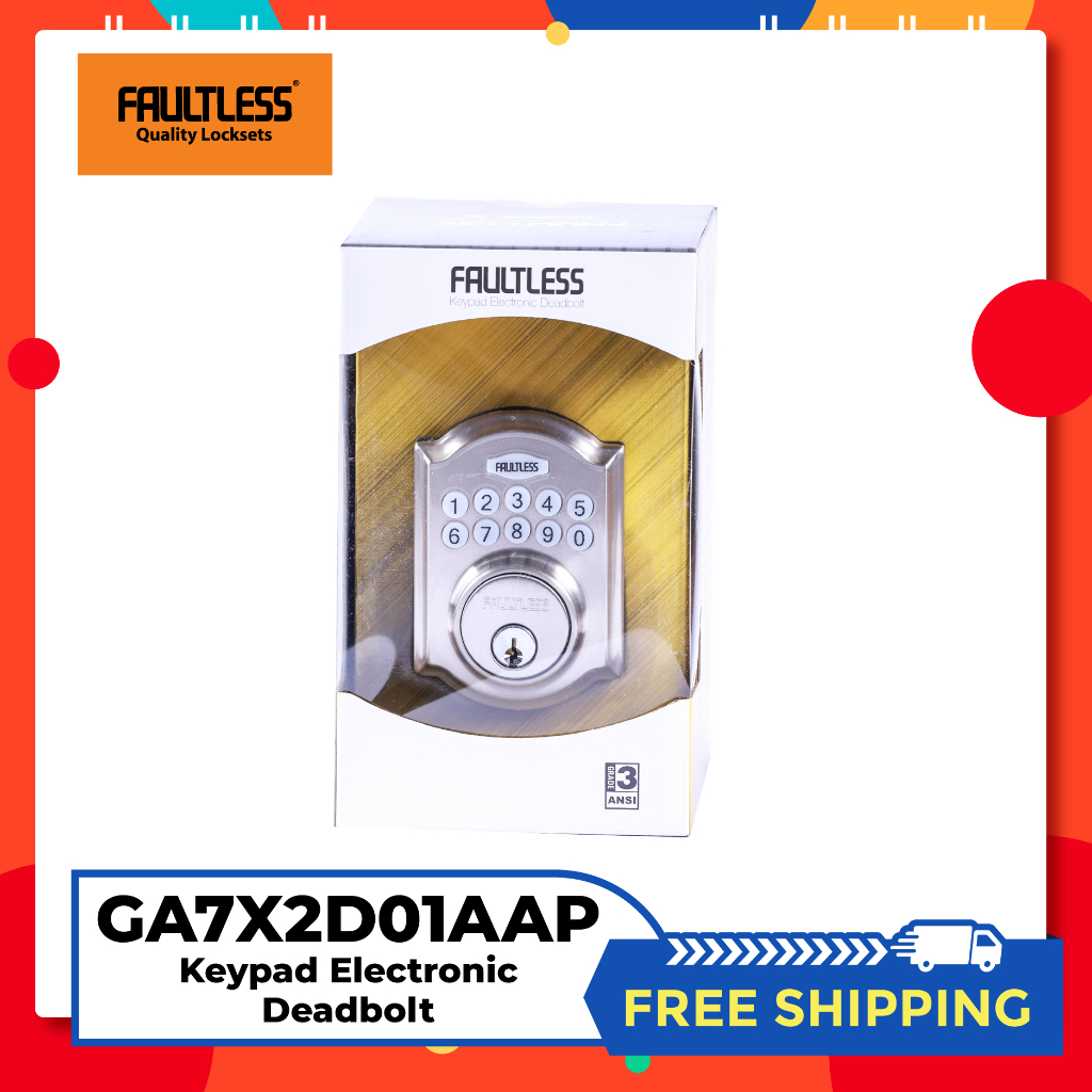 FAULTLESS ELECTRONIC KEYPAD DEADBOLT Shopee Philippines