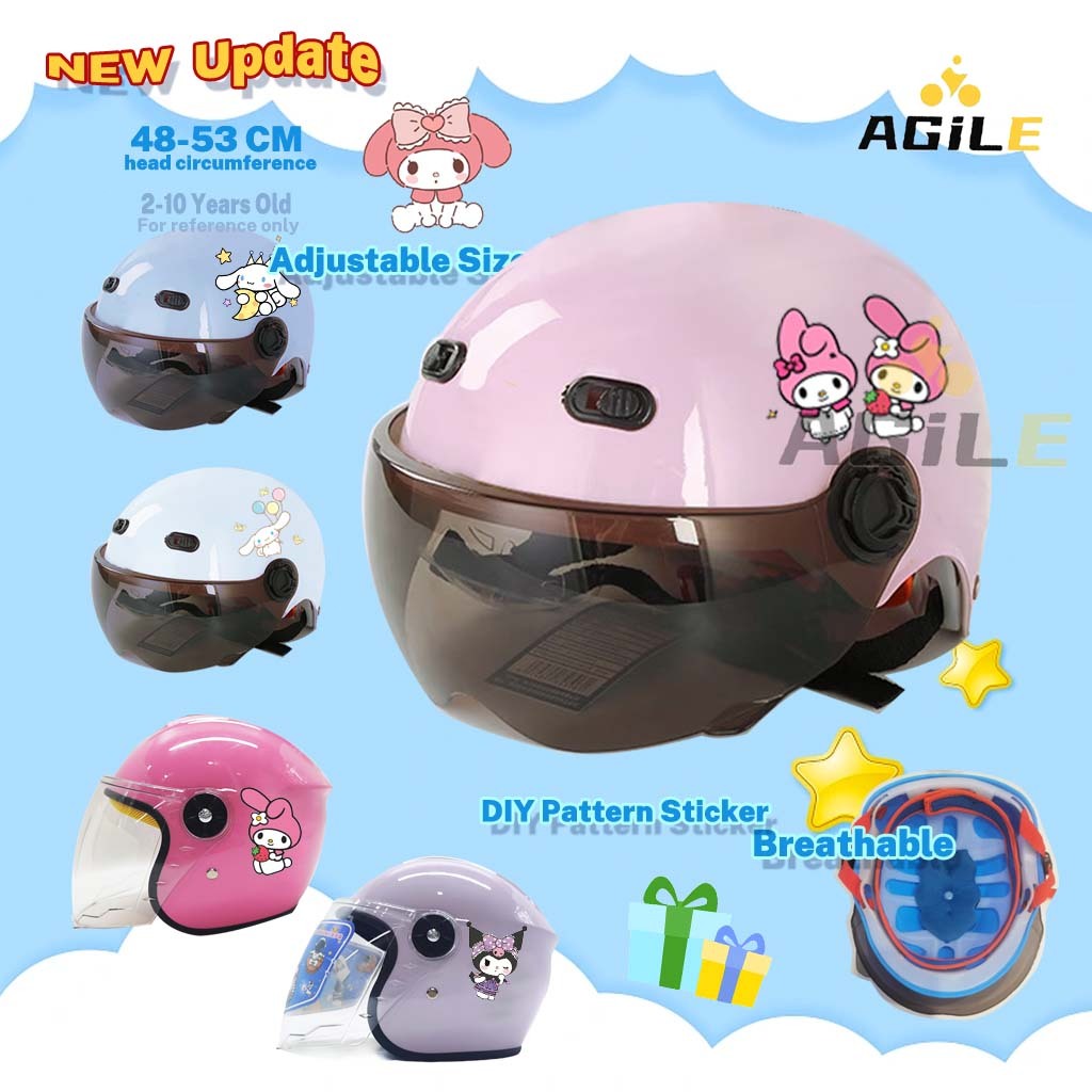 Melody Helmet for kids Boys Girls 2 18 Years old pochacco kuromi cinnamoroll