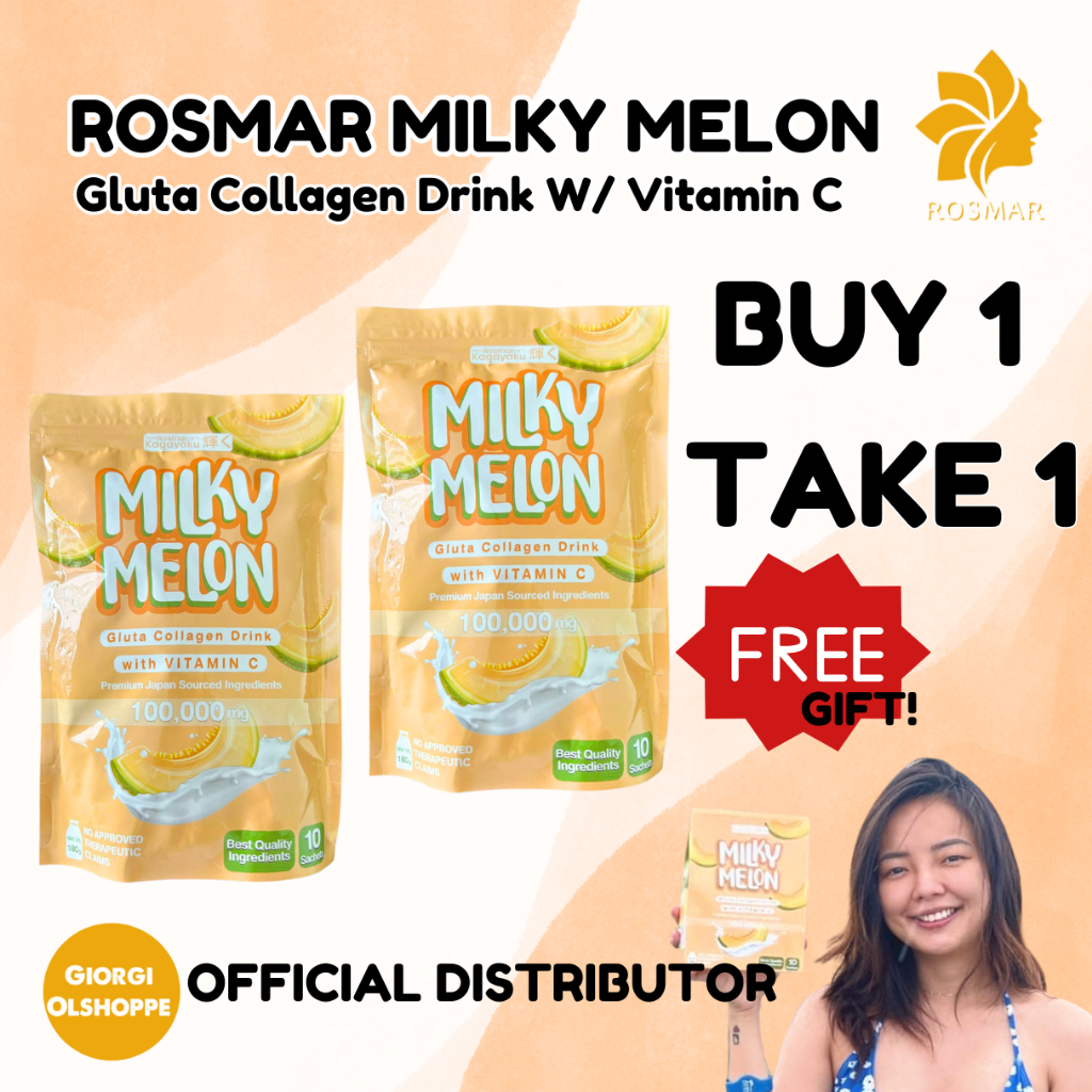 Buy 1 Take 1 Rosmar Kagayaku Milky Melon Gluta Slimming Beauty Gluta
