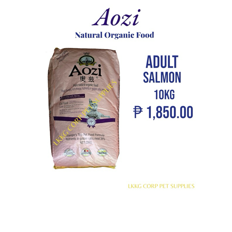 Aozi All Life Stage Cat Dry Food Salmon Flavor 10kg available! | Shopee ...