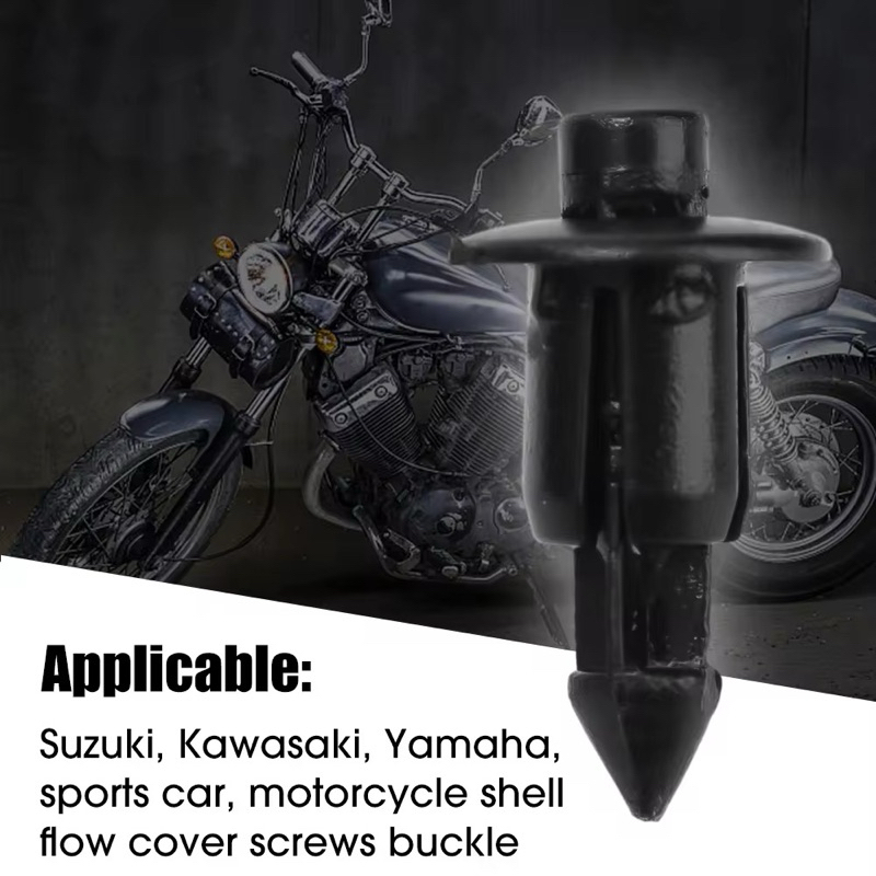 NINGFIST 10PCS Scooter Plastic Screw Rivets Clip For Honda Motorcycle 90683- Gaz-003 Motorcycle Nc 700k Princess Joy 100 125