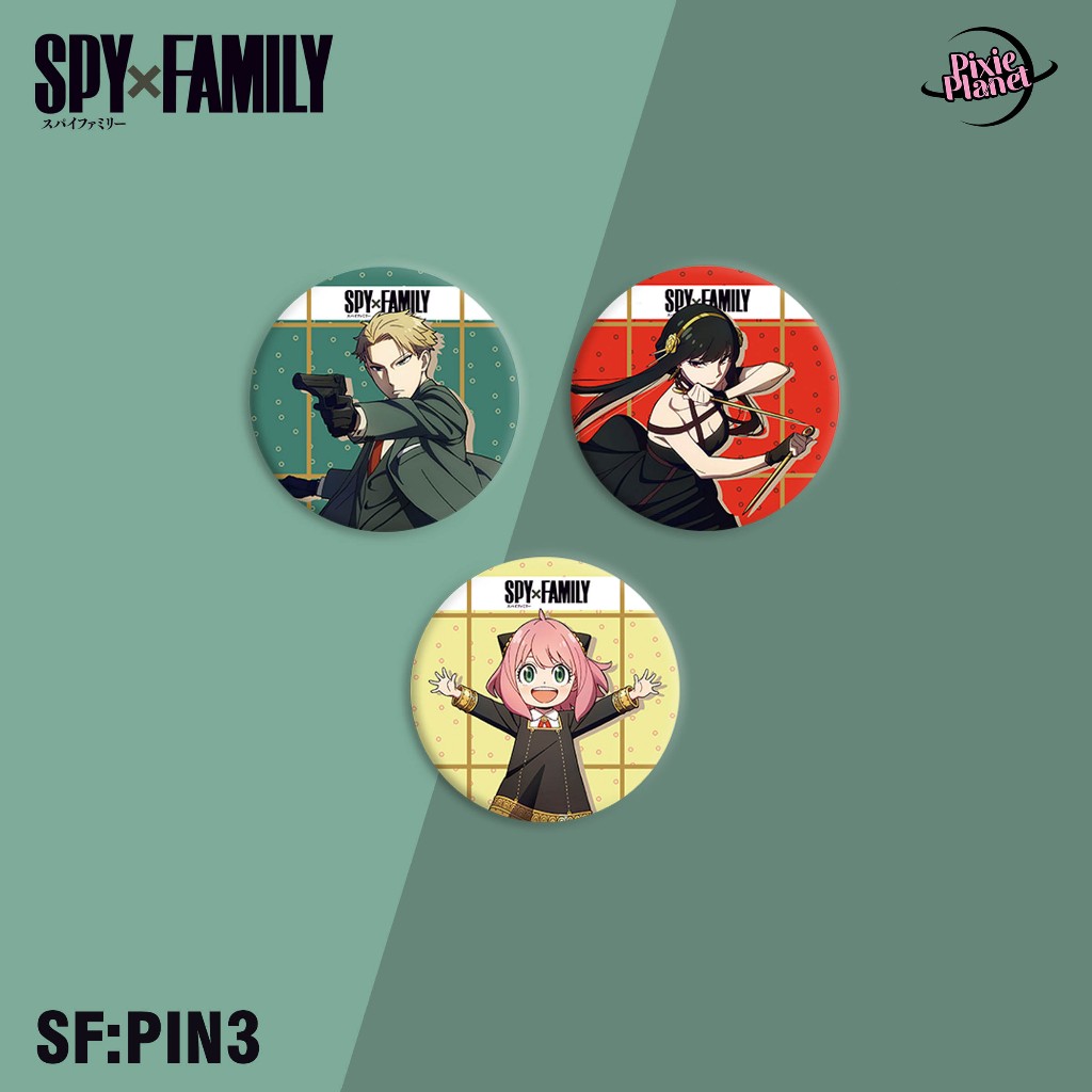 SPY x FAMILY BUTTON PINS (SF:PIN3) | Shopee Philippines
