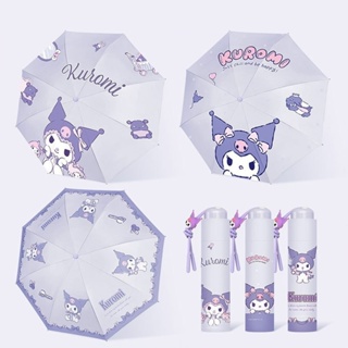 Sanrio Anti-UV Umbrella Cartoon Dual-Use Rain & Sunny Umbrella Black ...