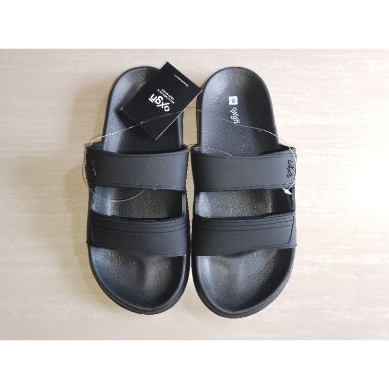 Mens Oxygen Flip Flops Slides Molded Rubber(Black) Ready To Ship ...