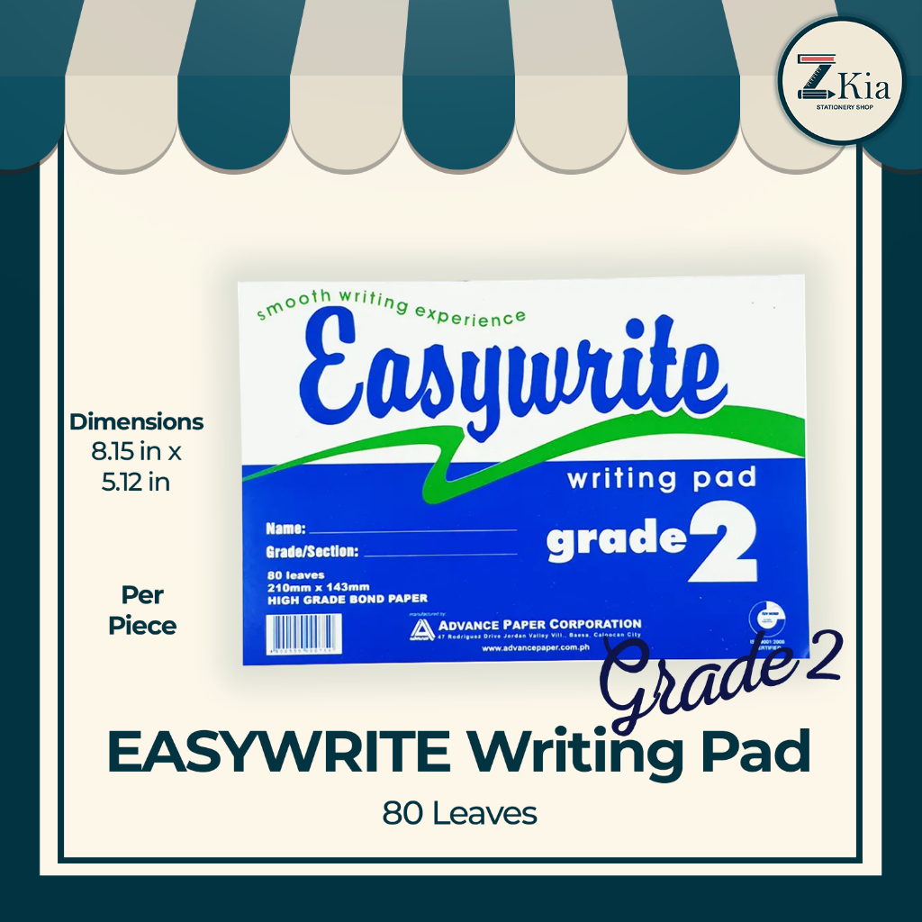WRITING PAD GRADE 1, 2,3,4 | Shopee Philippines