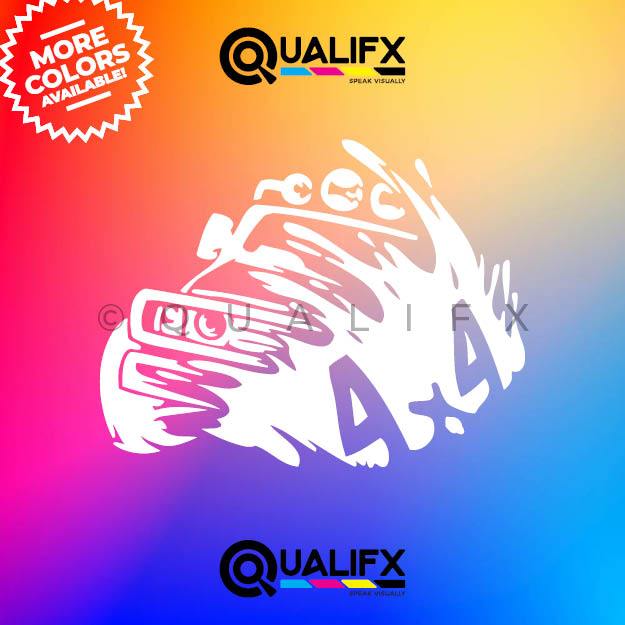 4x4 Car Sticker Decal Waterproof Vinyl Cut Out Stickers Off Road 3M ...