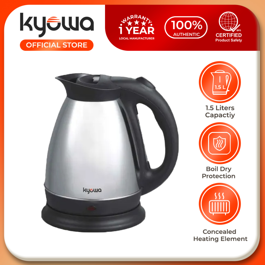 Kyowa 1.5 Liters Electric Kettle (KW-1363) | Shopee Philippines