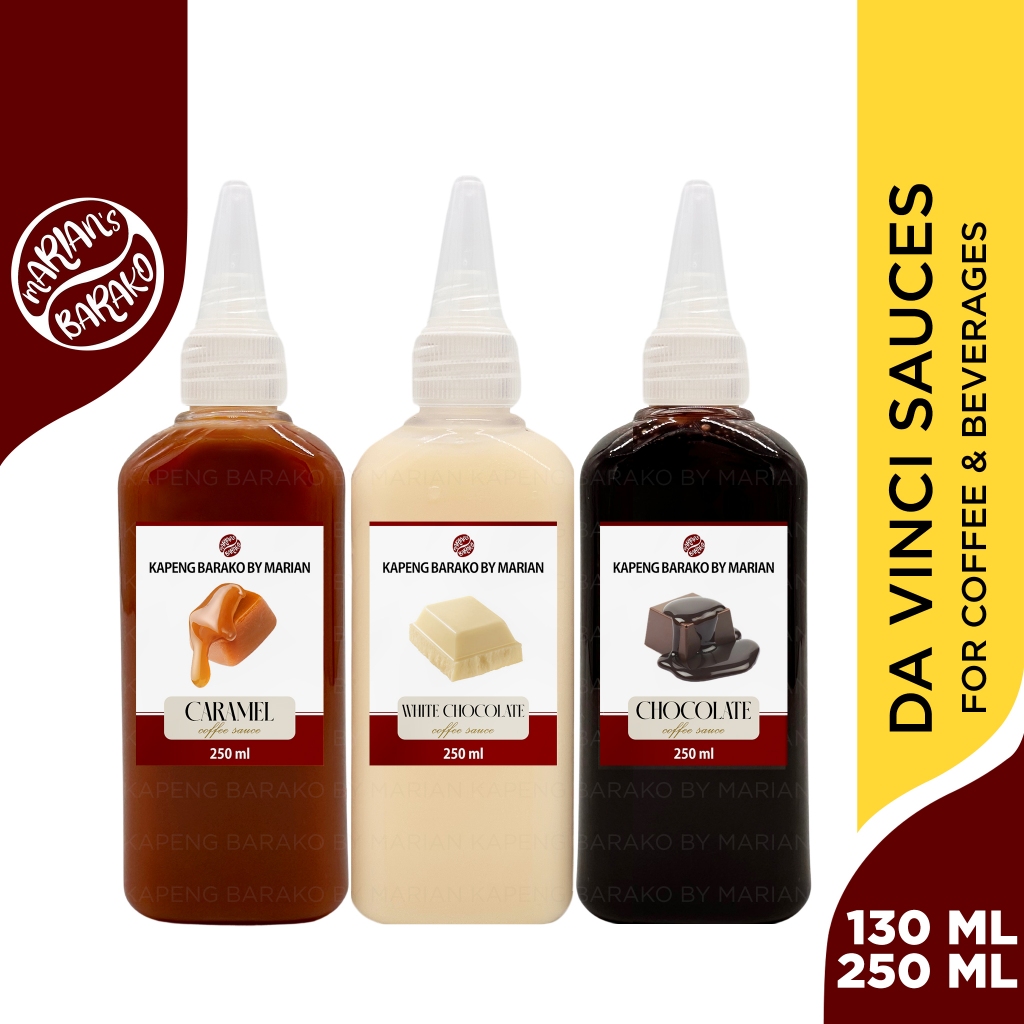 [KBM] DA VINCI Coffee Sauces - 100ML / 200ML Caramel Chocolate White ...