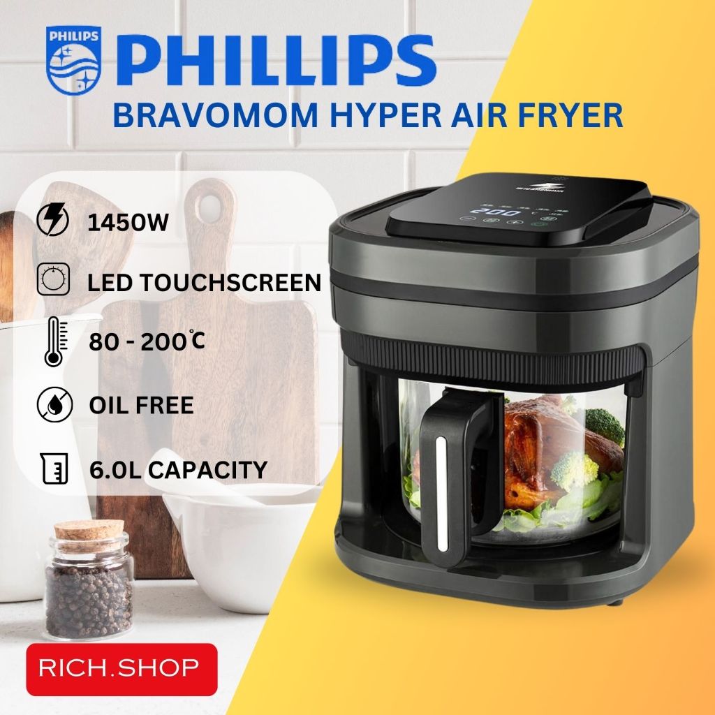 PHILLIPS AirFryer Large HighCapacity Hyper Air Fryer Large HighCapacity(6L) large volume Air