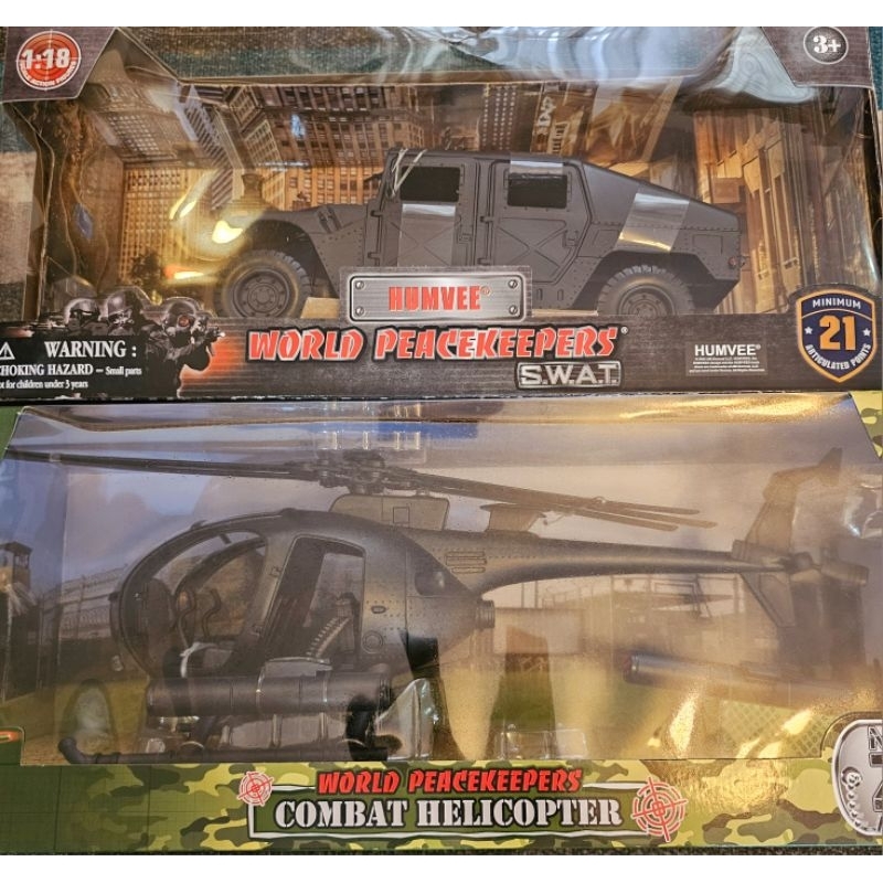 Clearance Sale Hummer Humvee Combat Helicopter Little Bird 1:18 Toy ...