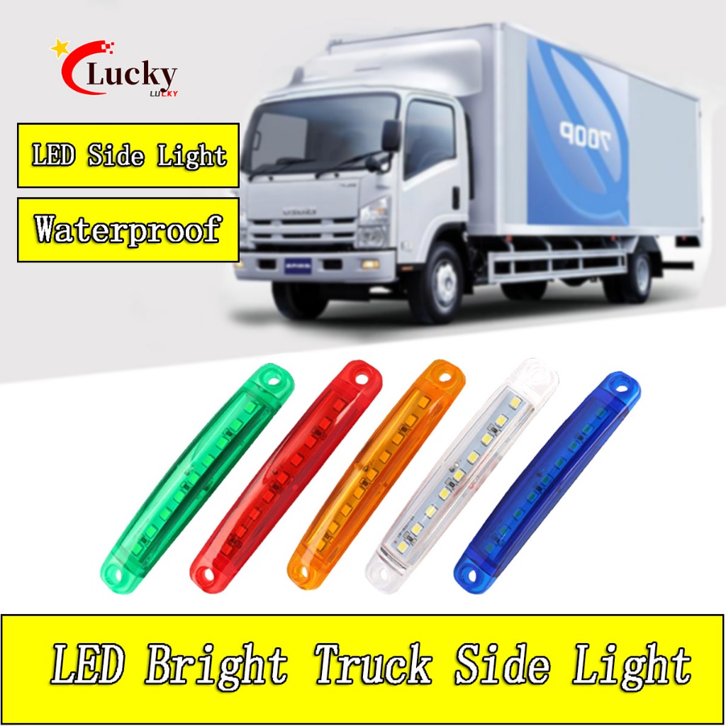 LC 12V to 24V 9 Lamps LED Lorry Truck Semi Trailer Side Light Highlight