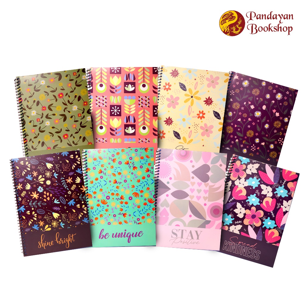CPPI 685 Beautiful Flowers Spiral Notebook 80 leaves | Shopee Philippines