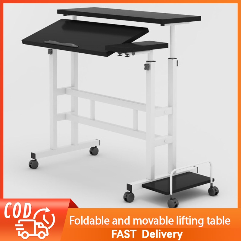 Ergonomic computer desk standing lifting table laptop table desktop ...