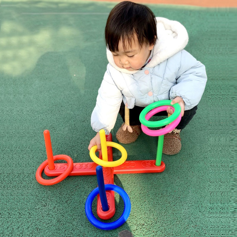 Throwing Circle Loop Toy Outdoor Children Hoop Ring Toss Quoits Game ...