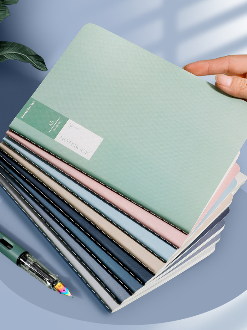 HGS A5 Notebook Morandi Simple Style Exercise Book Line Note Book ...