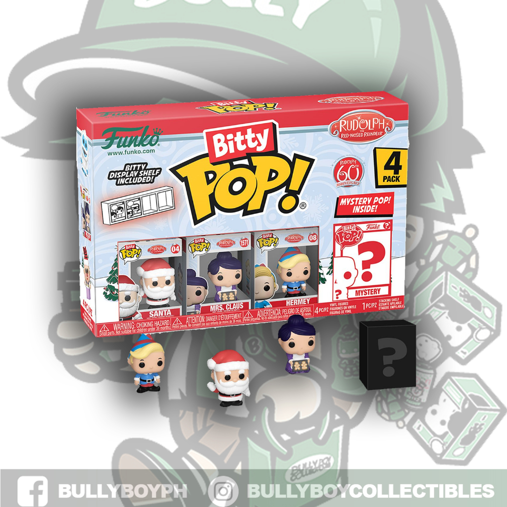 Funko Bitty POP! Rudolph the Red-Nosed Reindeer - Santa 4-Pack | Shopee ...