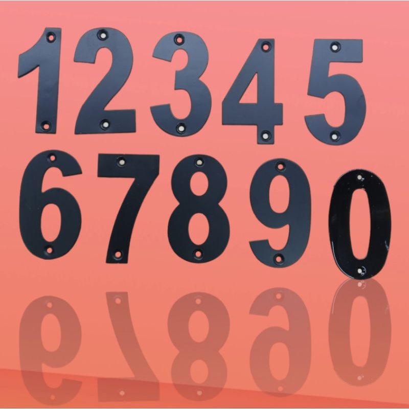 DOOR/GATE NUMBER MATTE BLACK SCREW TYPE | Shopee Philippines
