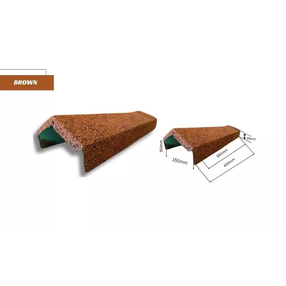 Angle Ridge Stone Coated Metal Roofing Ridge Roll Shingle and Woodtile ...