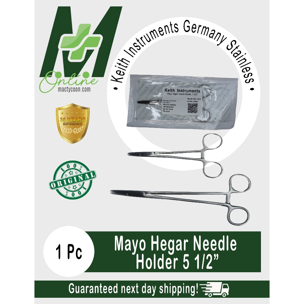 Mayo Hegar Needle Holder 5 1/2 - Keith Instruments | Shopee Philippines