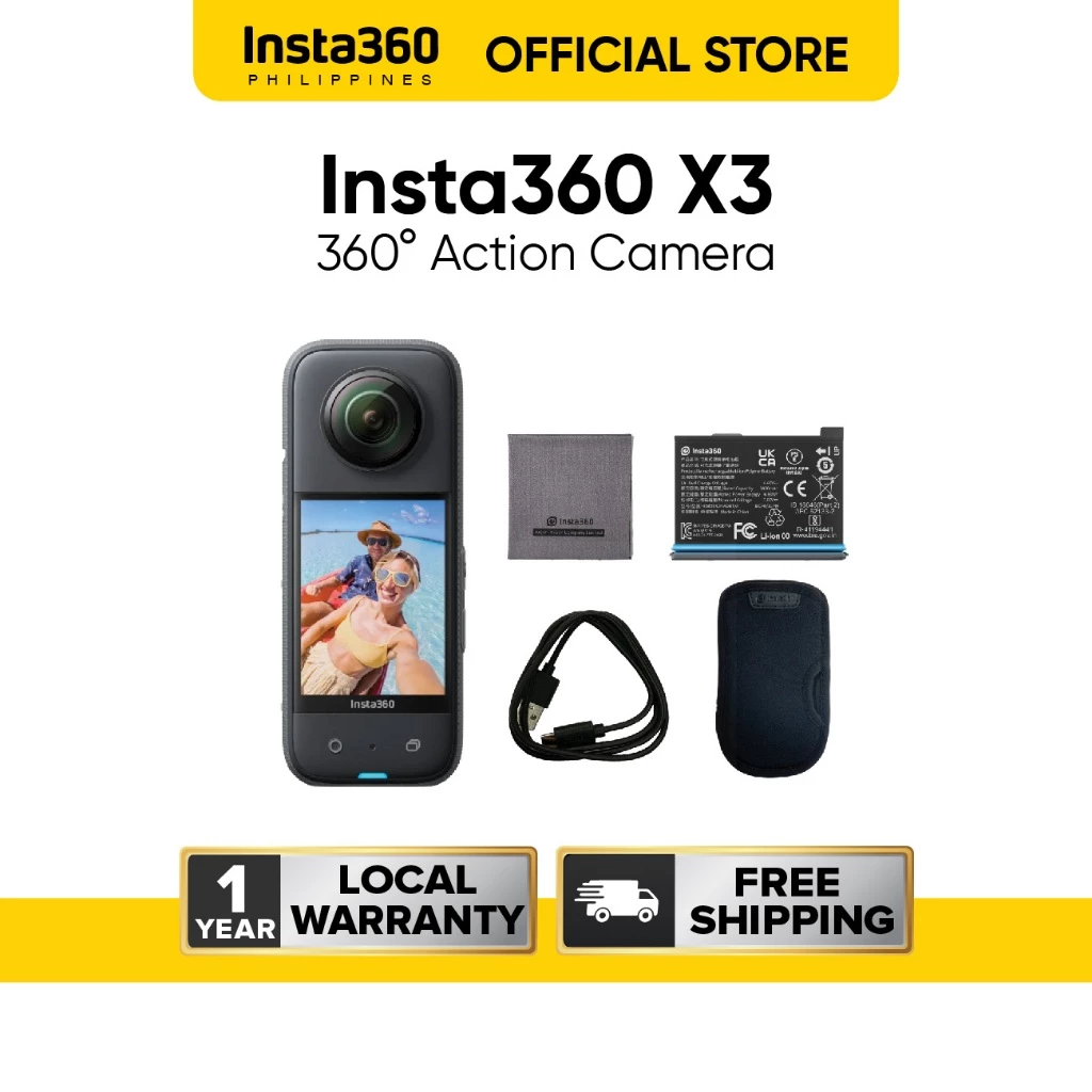 Insta360 X3 Waterproof 360 Action Camera