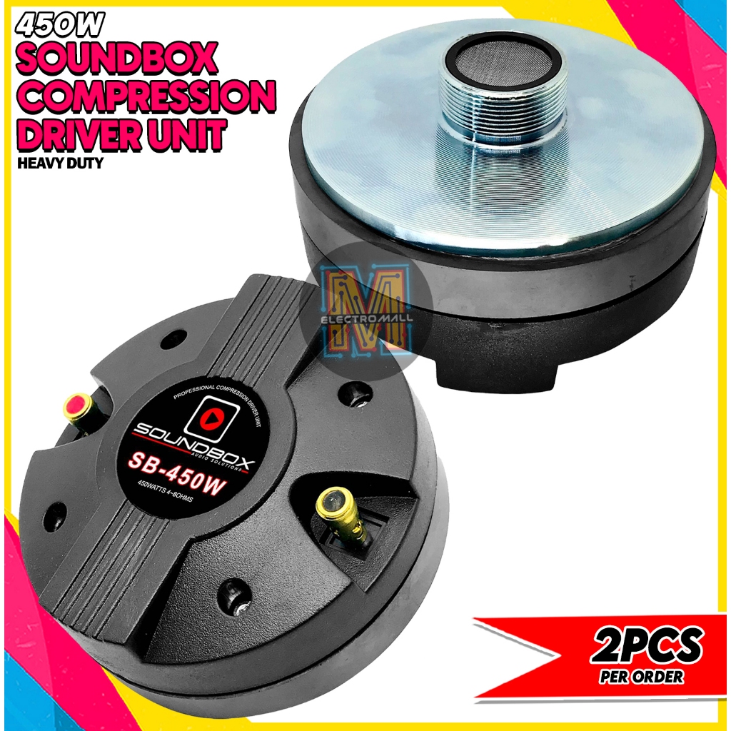 2PCS SOUNDBOX Compression Driver Unit 450W Heavy Duty (JBL/Peavey ...