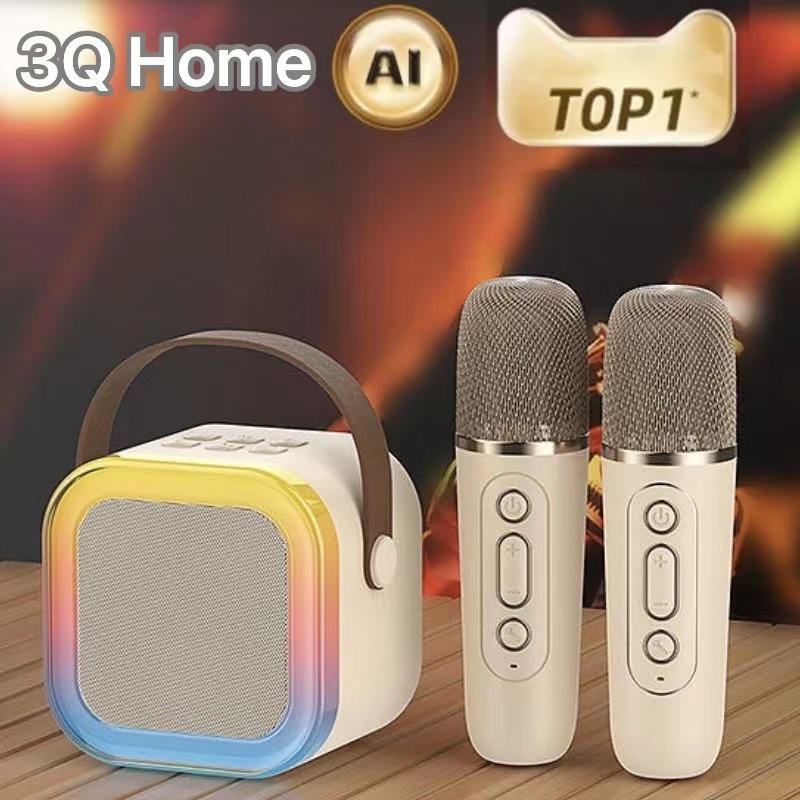 K12 Mini Karaoke Wireless Audio Speaker Bluetooth Microphone Portable ...