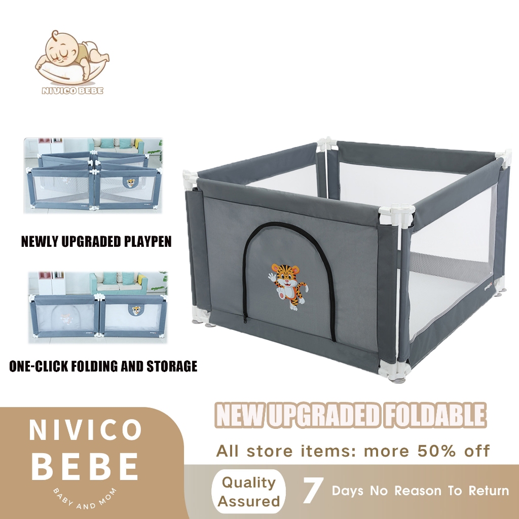 Free Shipping】NIVICO BEBE Playpen For Baby New Upgraded Foldable